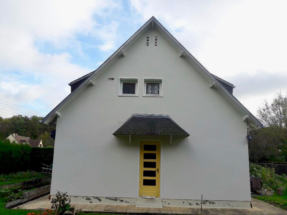 Maison individuelle après travaux de façade